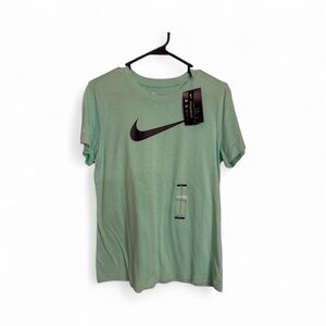 Nike Women's Mint Green Tee with Black Logo
